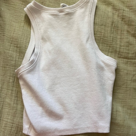 White Ribbed Tank Top - Picture 2 of 3